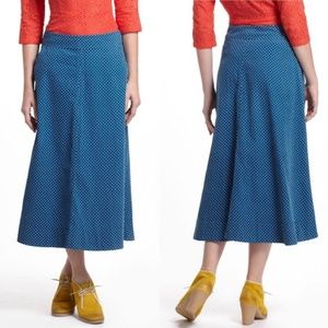 Vanessa Virginia corduroy polka dot skirt